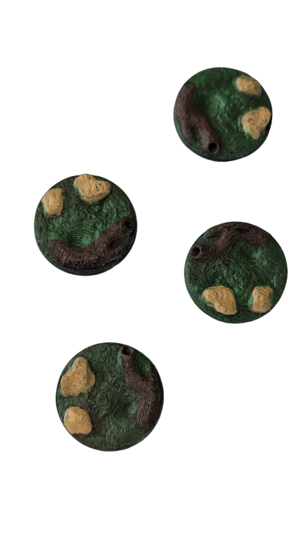 Mini Bases 1" Forest Style B (Set of 4)