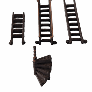 Library and Study Stool and Ladders (Set of 4)