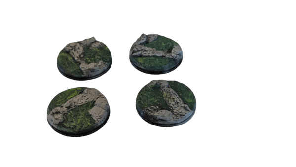 Mini Bases 1" Forest Style A (Set of 4)